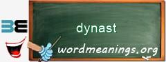 WordMeaning blackboard for dynast